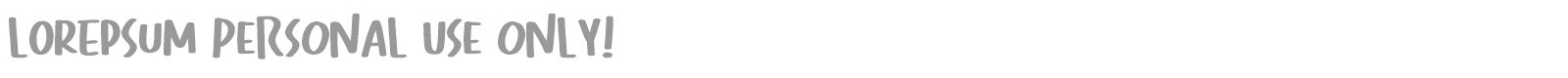 Lorepsum font preview